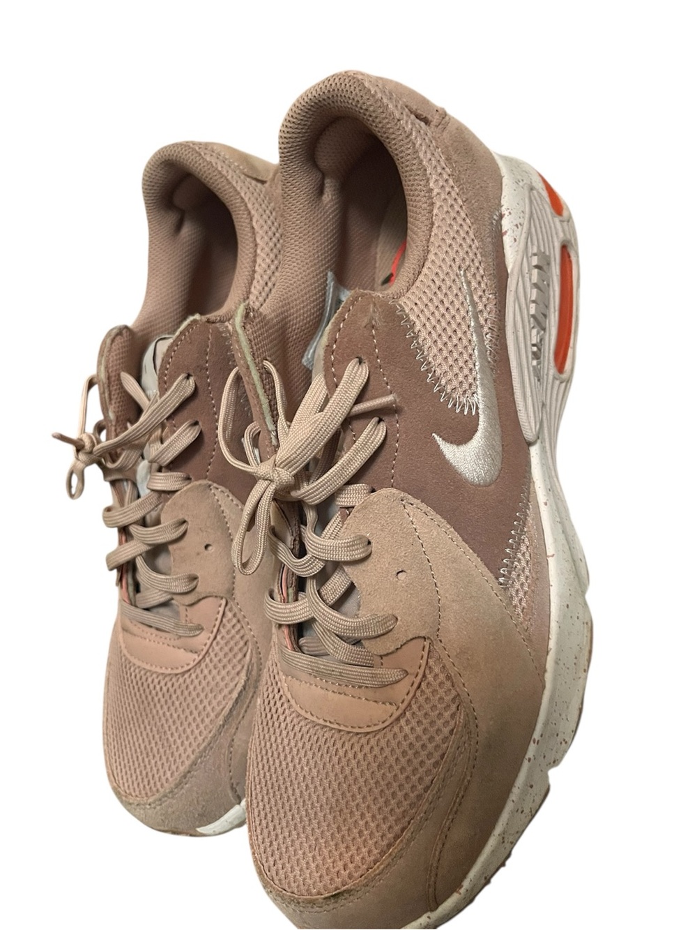 Nike Women’s Taupe and Orange Athletic Sneakers